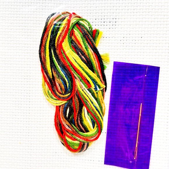 Bucilla Expressions Cross Stitch Kit "Fisherman"  - 7" x 5" - Vintage NOS - Picture 5 of 5